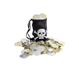 Smiffys pirate coin bag black with coins (British brand)