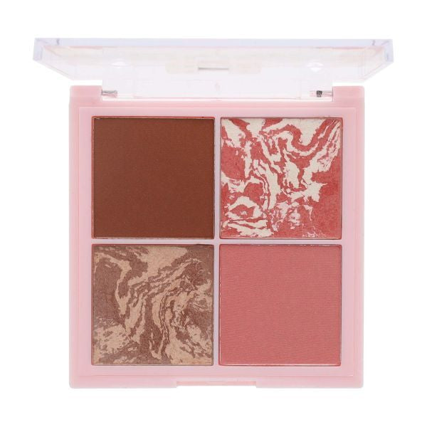 Sunkissed Copper Crush face palette with bronzer and blusher - British product