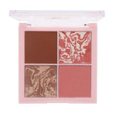 Sunkissed Copper Crush face palette with bronzer and blusher - British product