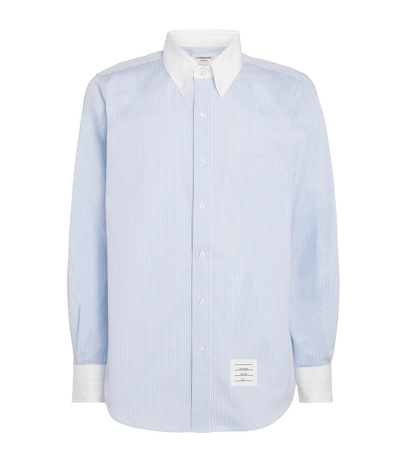 Lightweight Cotton Satin Hooded Overshirt with Detachable Hood