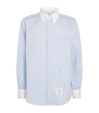Lightweight Cotton Satin Hooded Overshirt with Detachable Hood