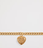 Valentino Garavani Coeur Royal crystal heart charm bracelet, imported from the UK