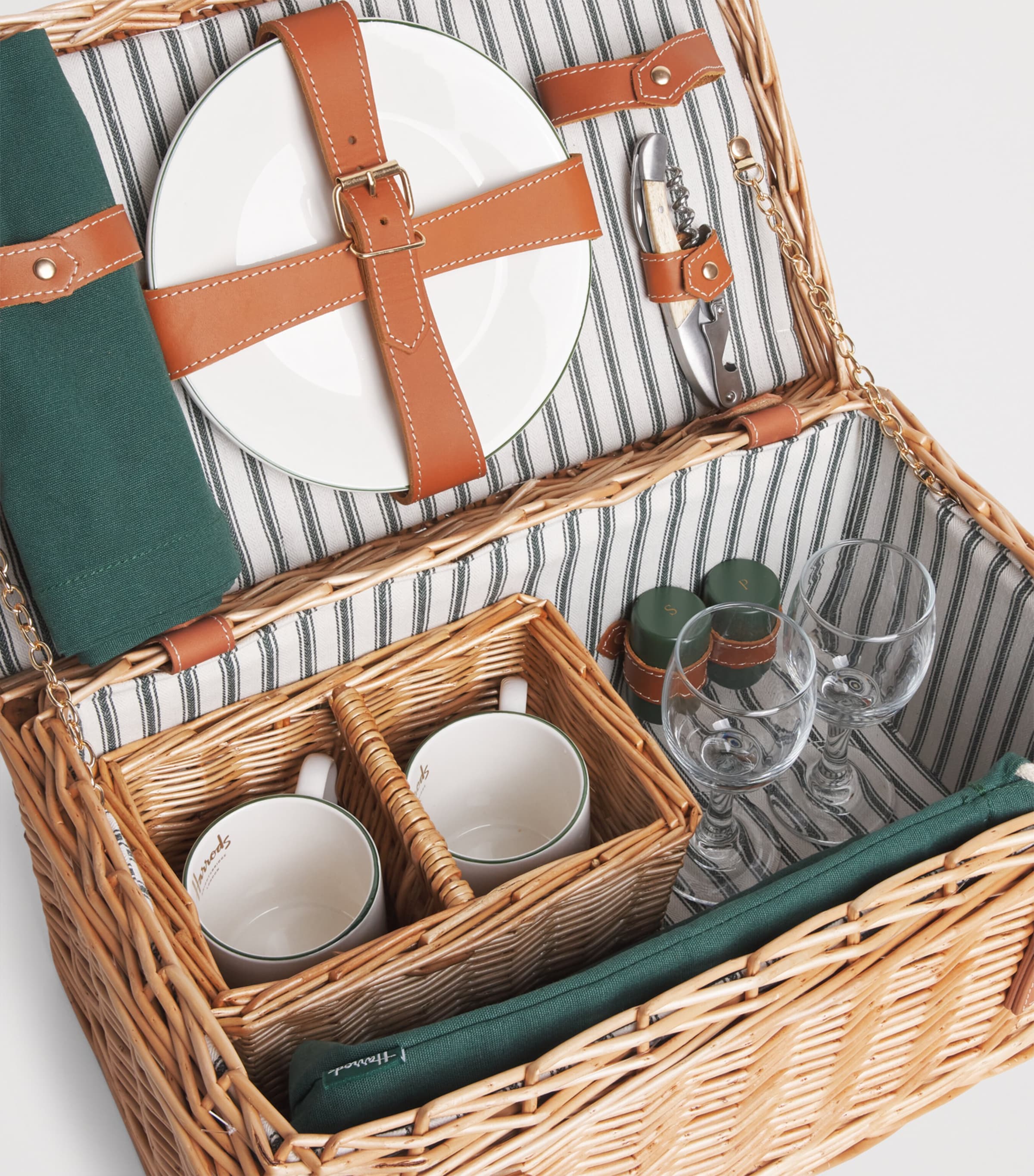 Harrods fitted picnic hamper for 2, UK version