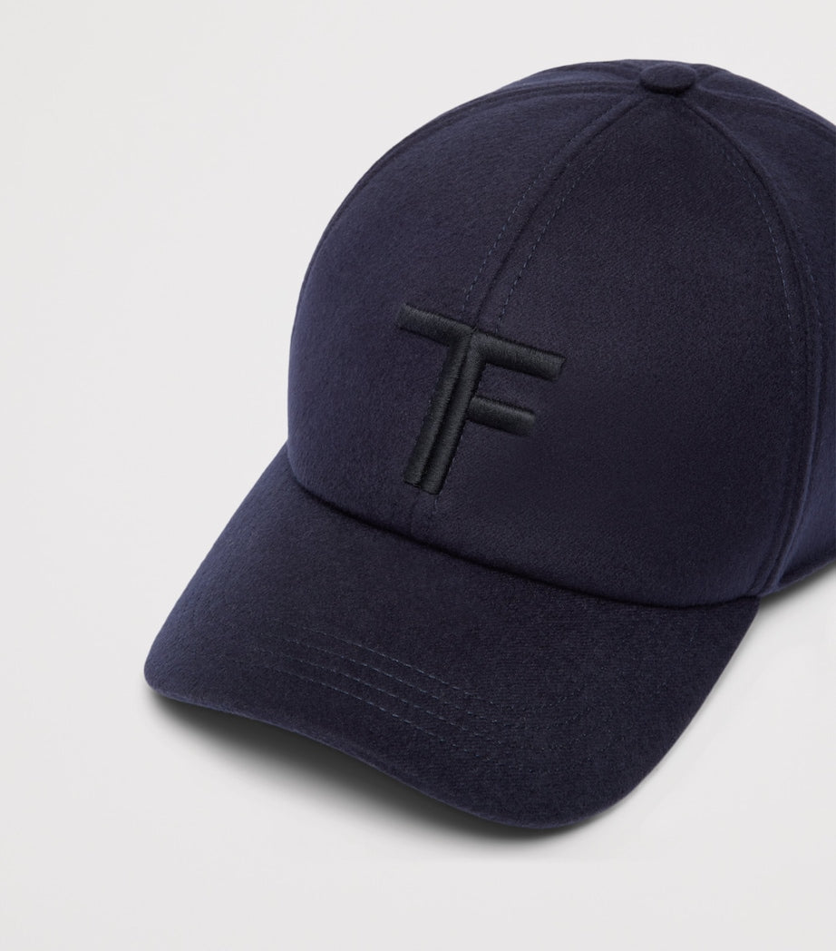 TOM FORD cashmere logo baseball cap, UK version