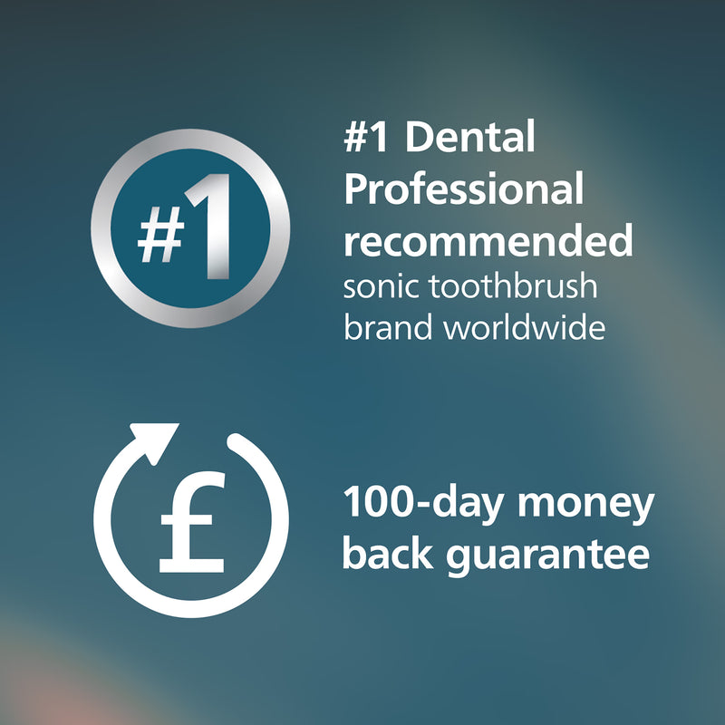 Philips 7100 Sonicare toothbrush white and black, UK version
