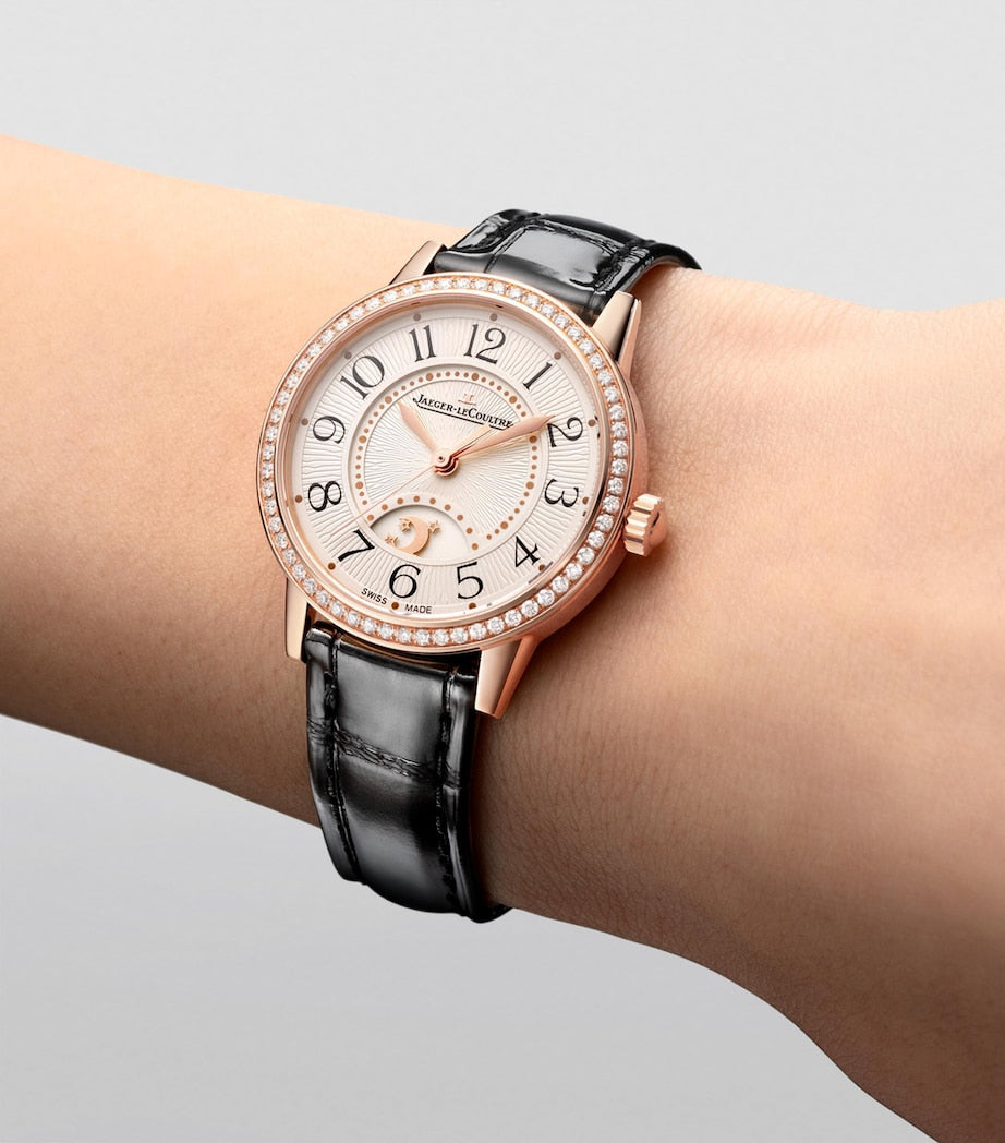 Jaeger-LeCoultre pink gold and diamond Rendez-Vous Night & Day 29mm, imported from the UK