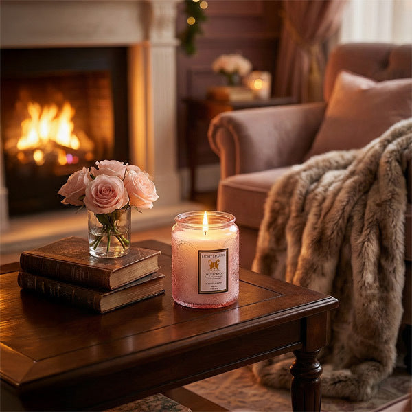 Livingandhome soy candle Lavender & Eucalyptus 200g (British brand)