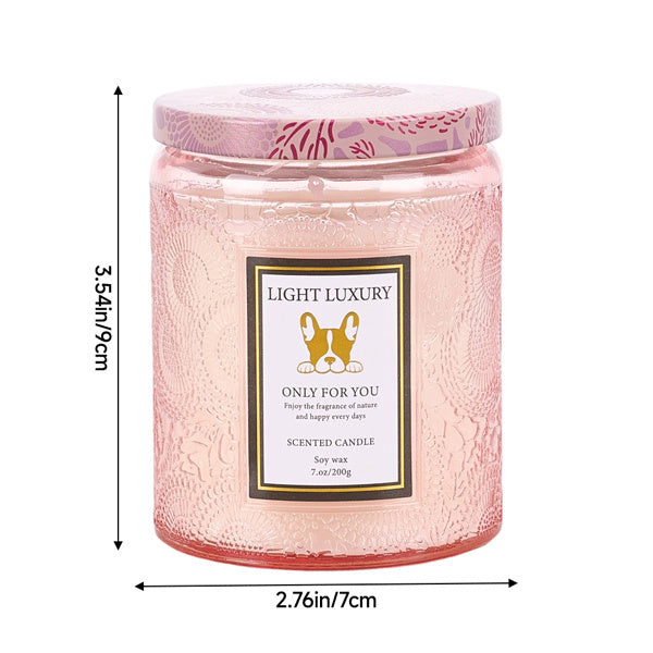 Livingandhome soy candle Lavender & Eucalyptus 200g (British brand)
