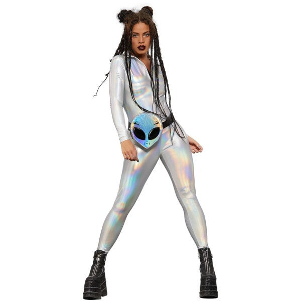 Fever Miss Whiplash Mirror Holographic Costume, UK version