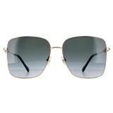 Jimmy Choo HESTER/S gold gradient square frame sunglasses, imported from the UK
