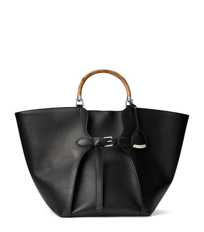 Harrods Ralph Lauren Collection Large Leather Ralph Tote Bag- Buy online at McGrocer