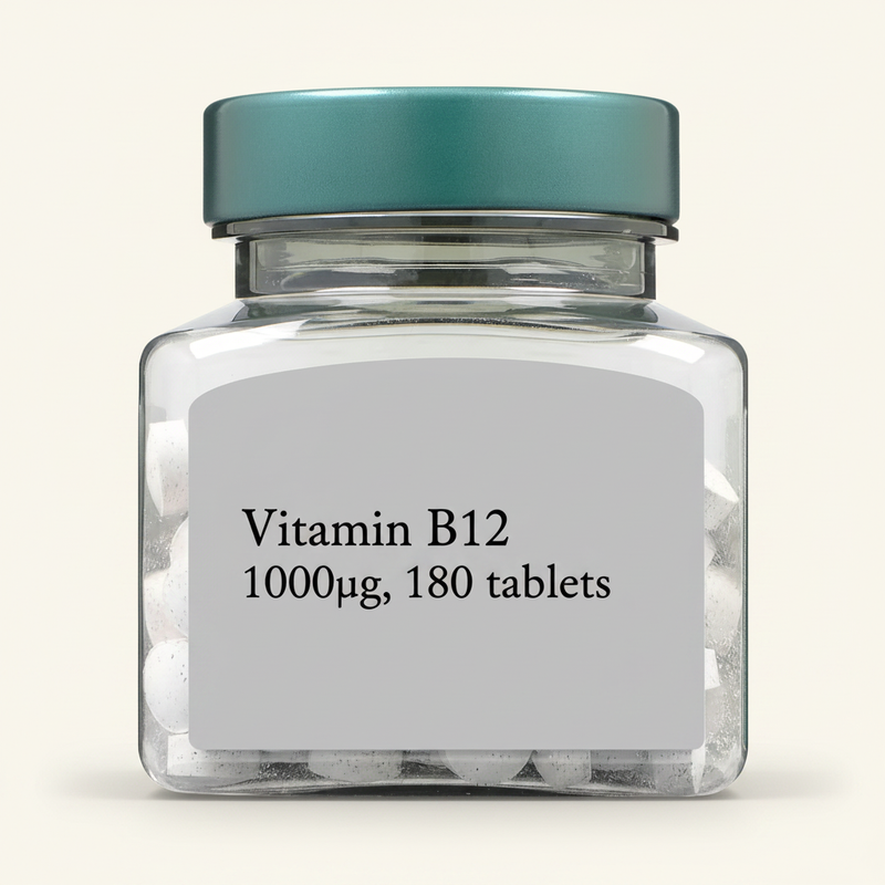 Holland & Barrett Slow Release Vitamin B12 1000mcg 180 Tablets, UK version