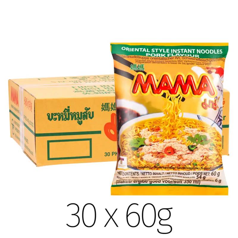 Mama instant noodles pork flavour 30 pack - British product