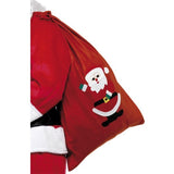 Smiffys Santa Sack red motif drawstring 90x60cm, imported from the UK
