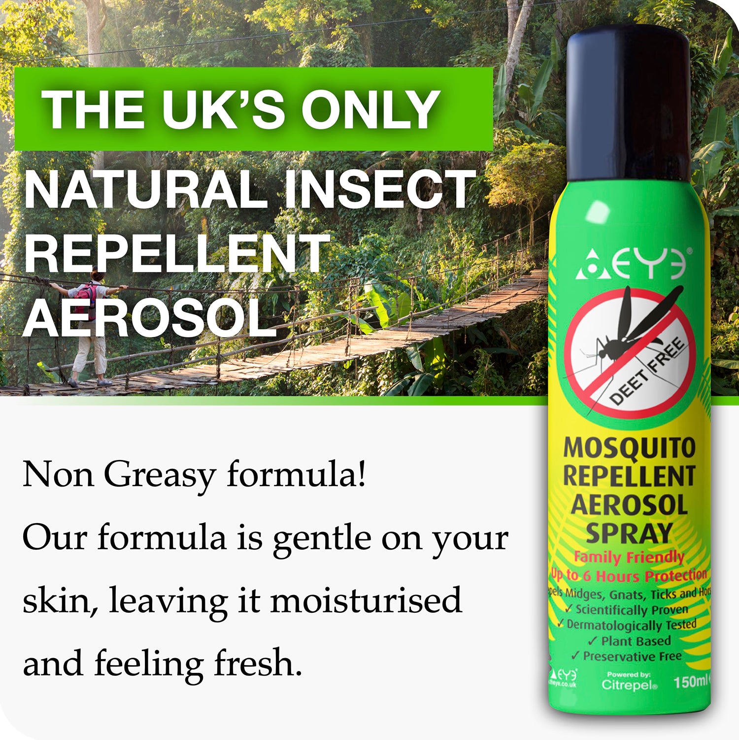 THEYE insect repellent aerosol spray, imported from the UK