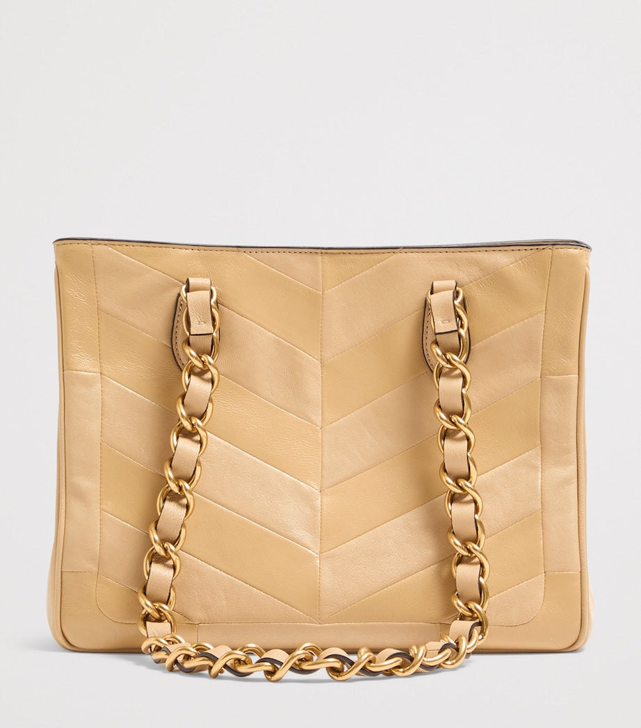 Valentino Garavani small lambskin Laseine tote bag, imported from the UK