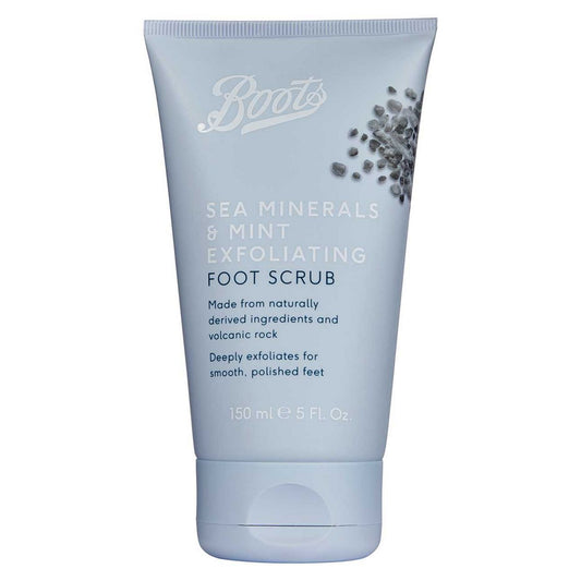 Boots Care Exfoliating Foot Scrub Sea Minerals & Mint - 150ml GOODS Boots   