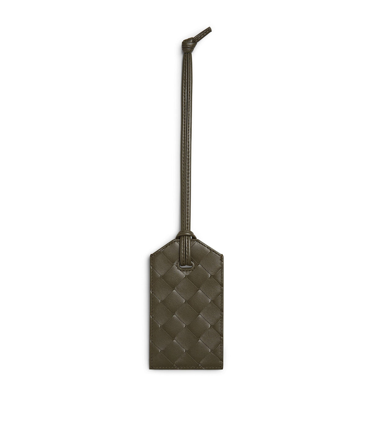Bottega Veneta Intrecciato leather luggage tag - British product