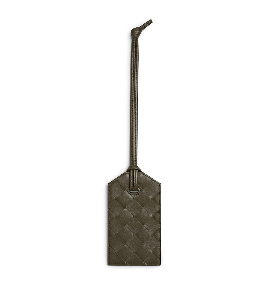 Bottega Veneta Intrecciato leather luggage tag - British product