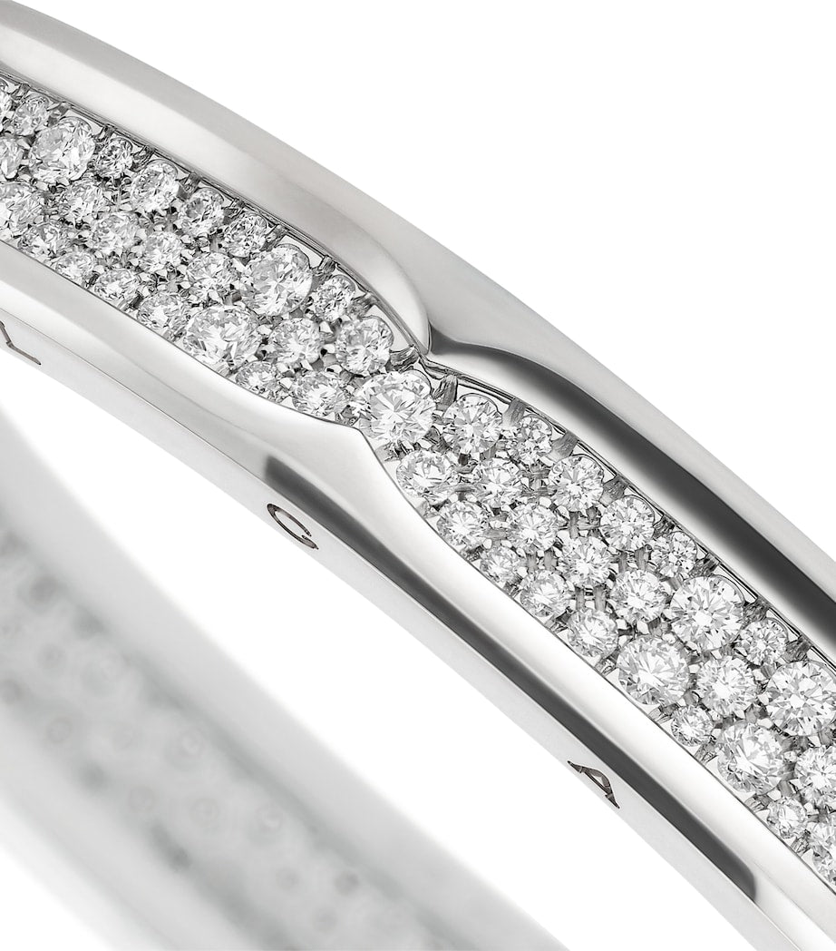 Bvlgari B.zero1 bangle white gold diamonds (British brand)