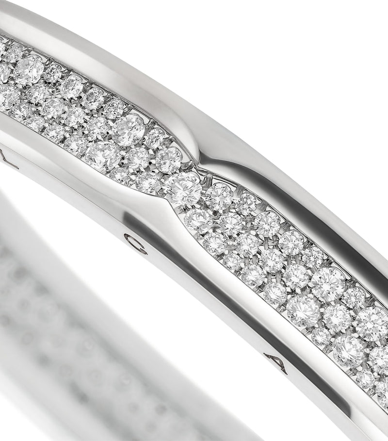 Bvlgari B.zero1 bangle white gold diamonds (British brand)
