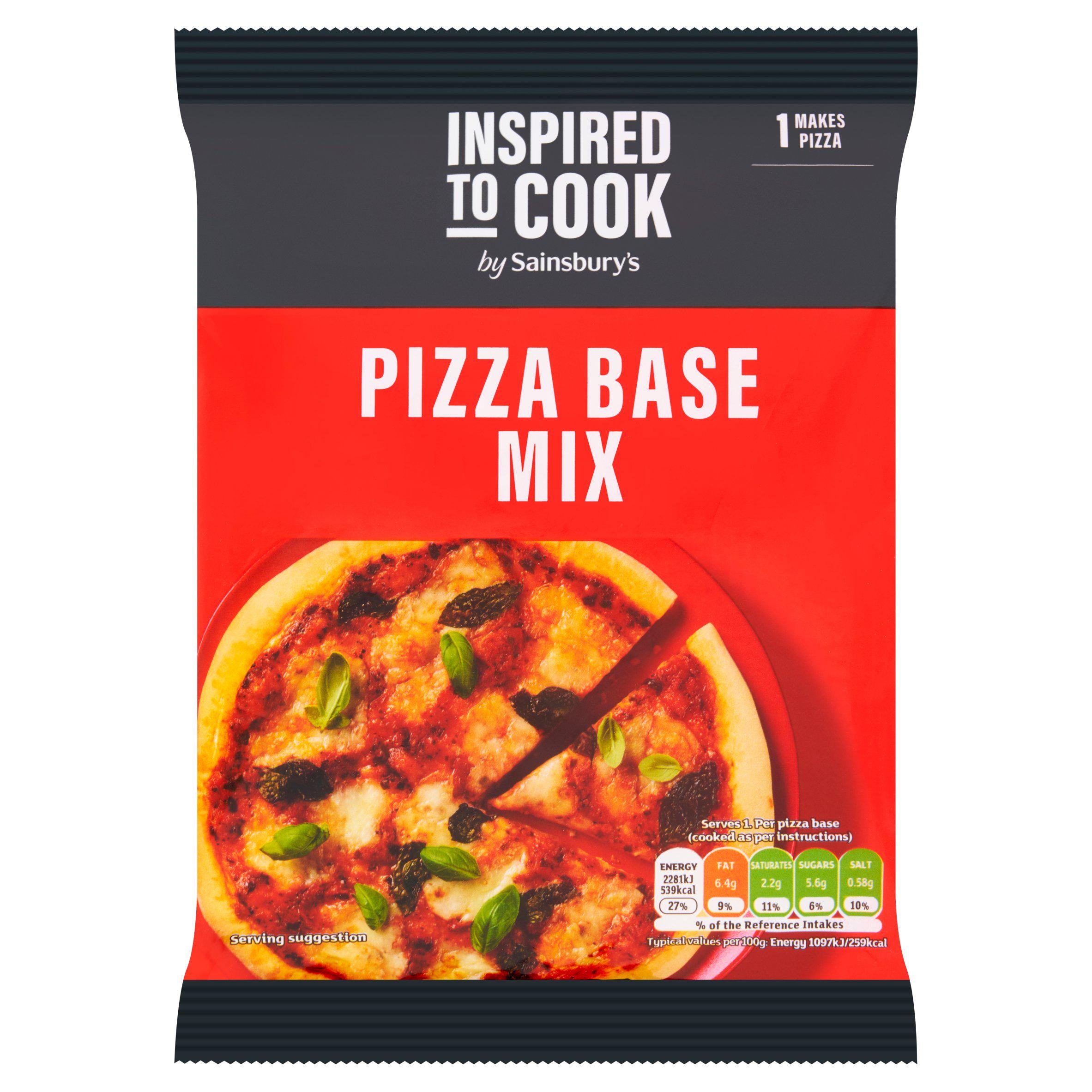 Sainsbury's Pizza Base Mix, Inspired to Cook 145g Cooking from scratch Sainsburys   