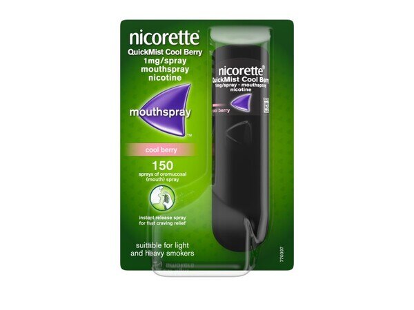 Nicorette® QuickMist Berry 1mg Mouthspray (Stop Smoking) GOODS Superdrug   