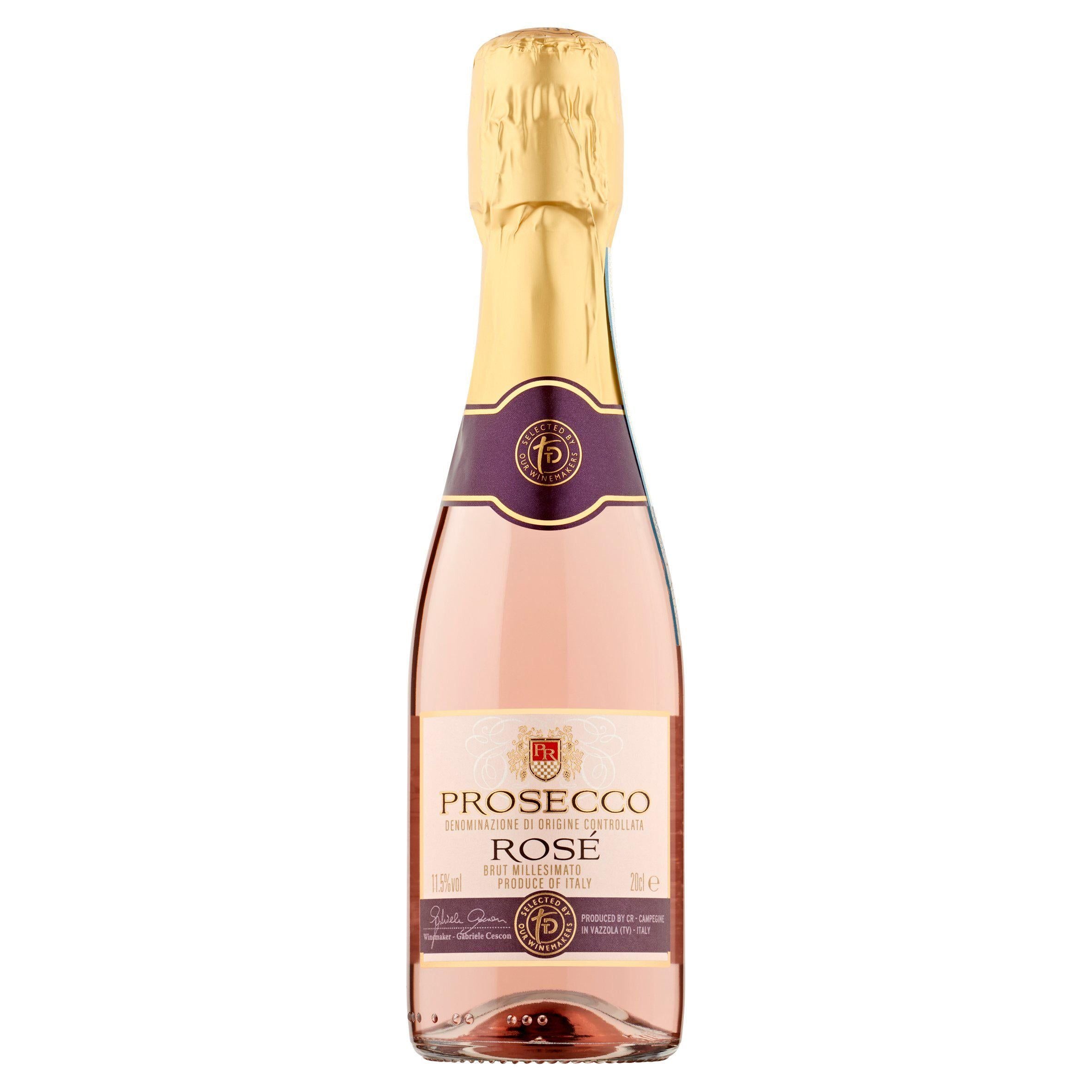 Sainsbury's Prosecco Rosé, Taste the Difference 20cl All wine Sainsburys   