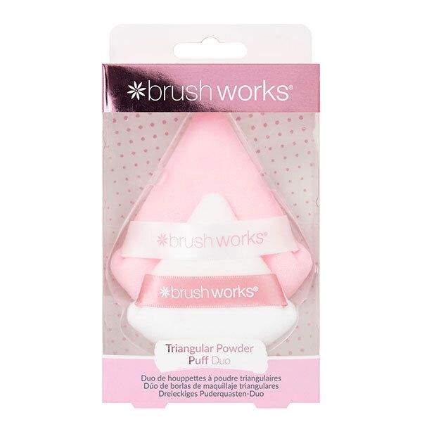 Brushworks Triangular Powder Puff Duo GOODS Superdrug   