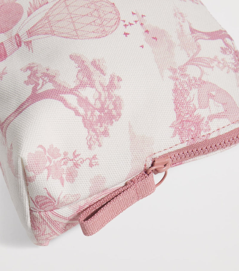 Harrods toile half moon cosmetic bag, UK version