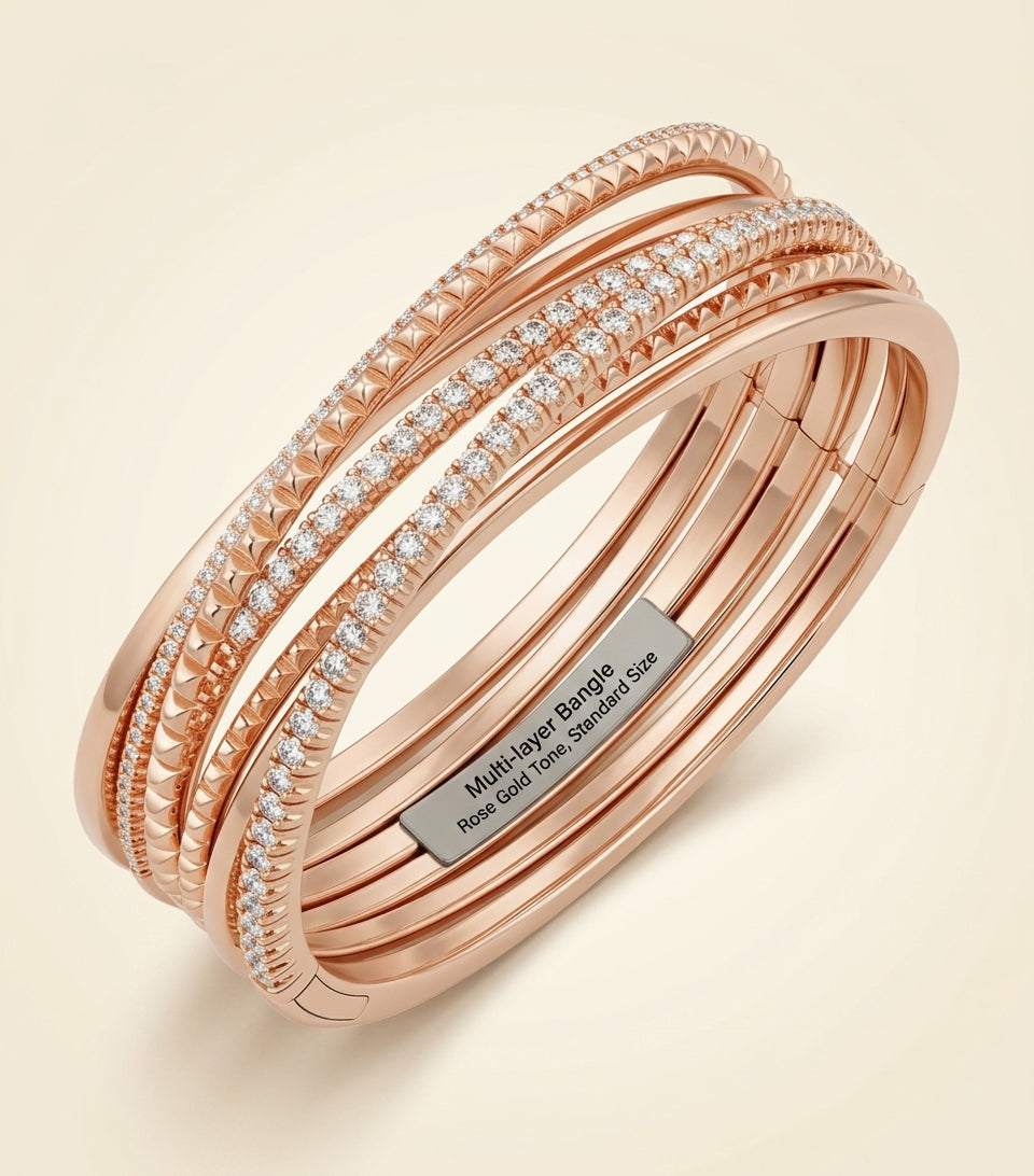 Cartier rose gold diamond bangle, imported from the UK