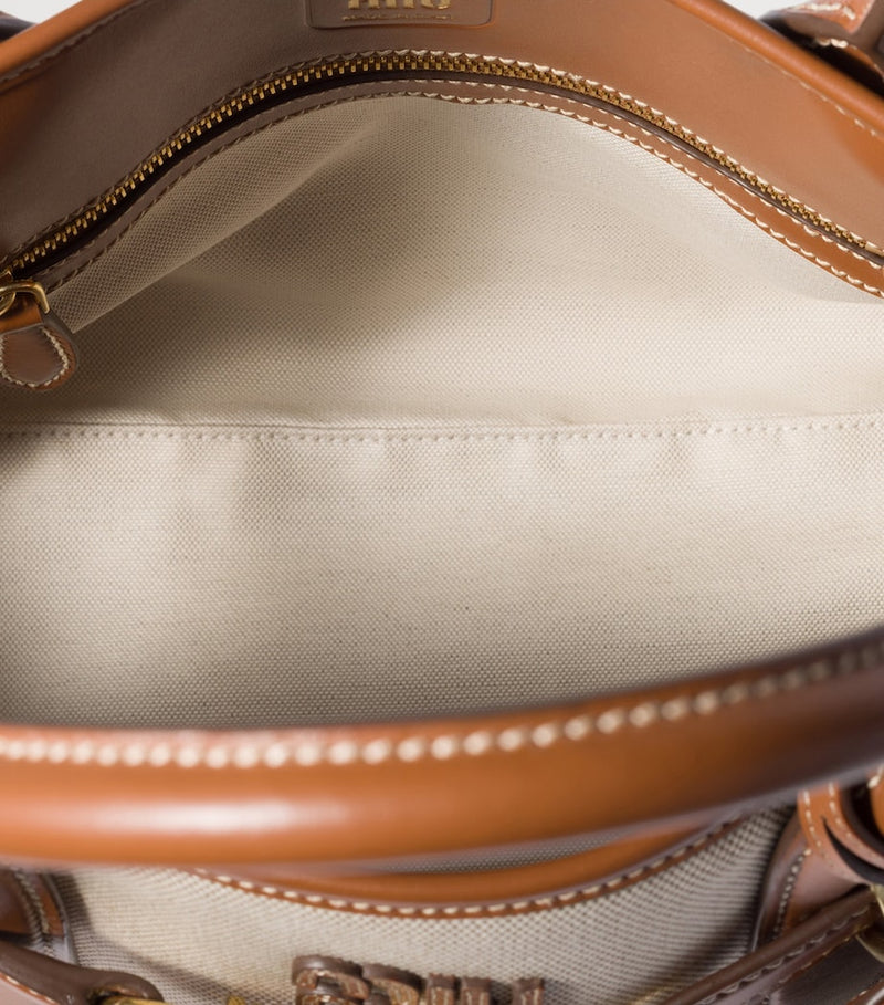 Miu Miu Aventure shoulder bag canvas and leather, UK version