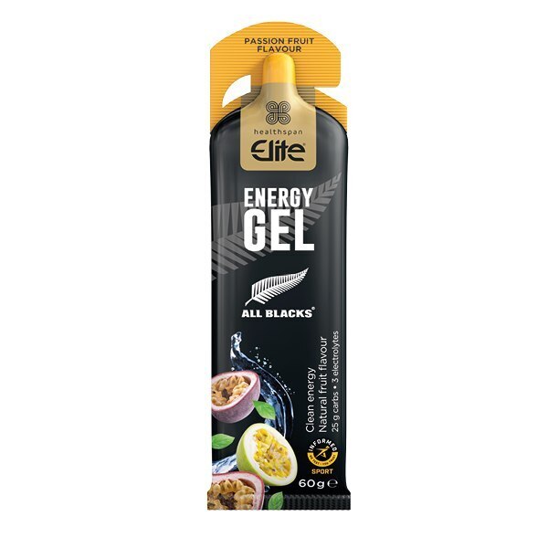 Healthspan Elite All Blacks Energy Gel, Passionfruit GOODS Superdrug   