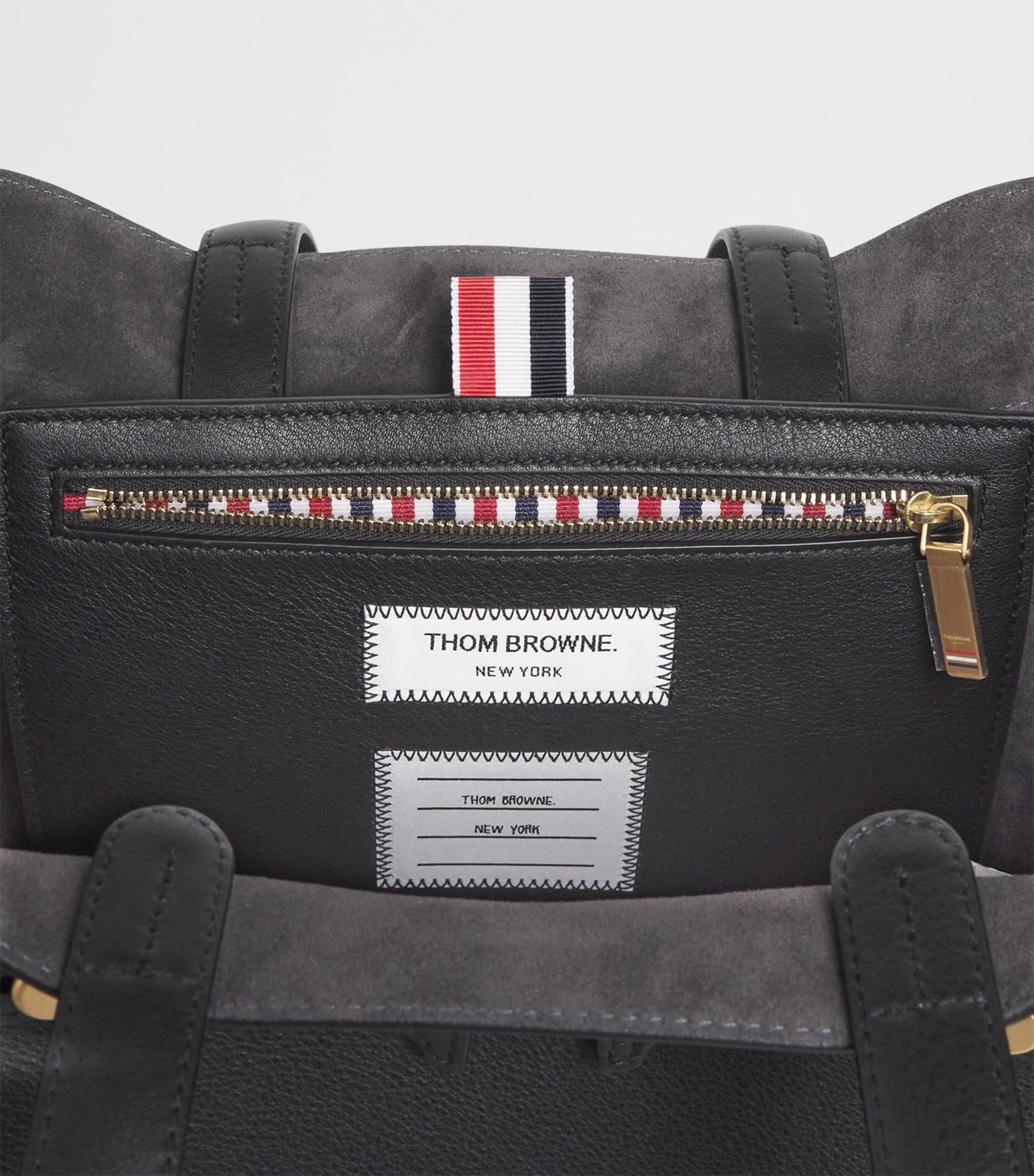 Thom Browne leather cabas tote bag - British product