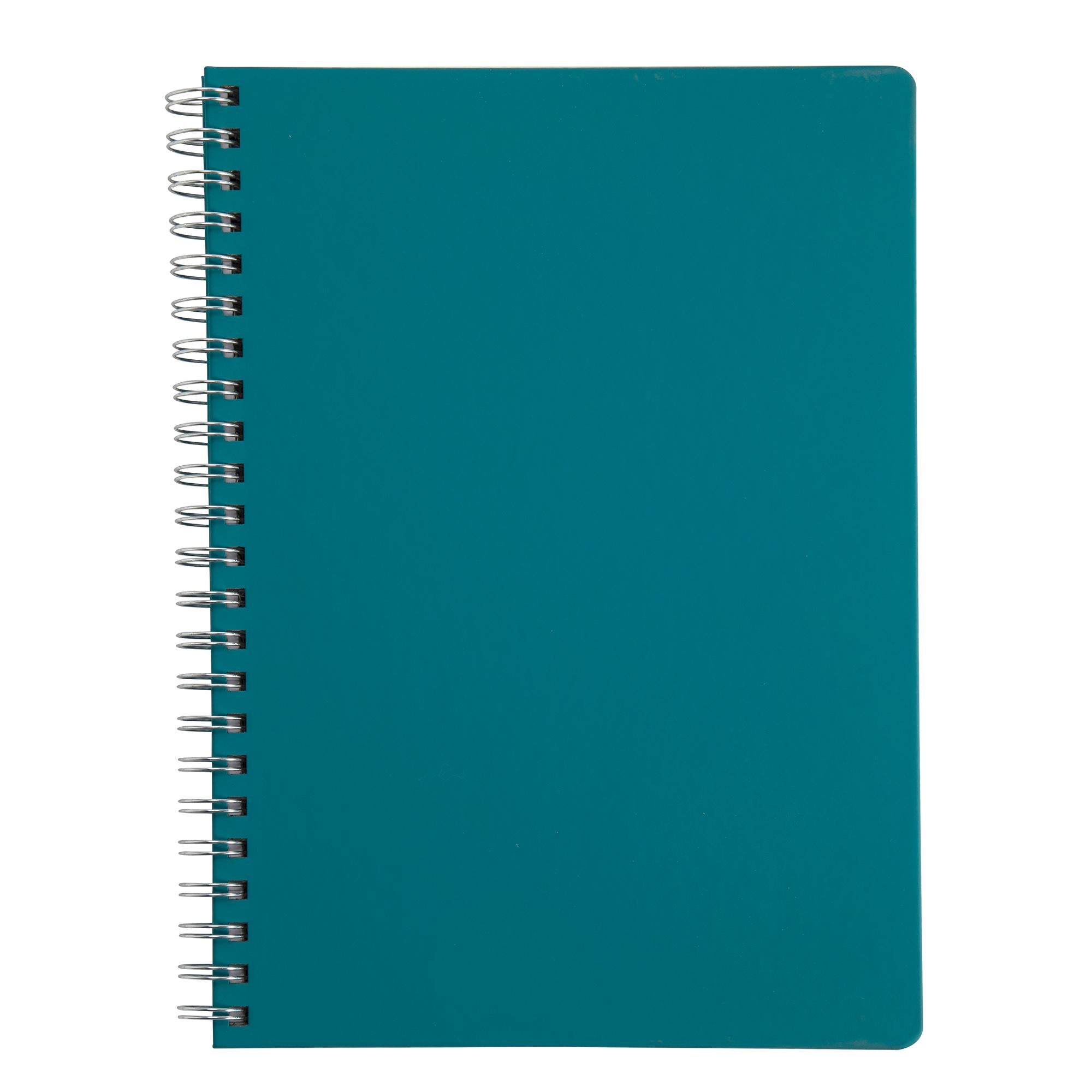 Sainsbury's Home Teal Wiro Notebook A4 GOODS Sainsburys   