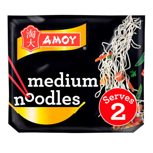 Amoy Straight to Wok Medium Noodles 2x150g Cooking sauces & meal kits Sainsburys   