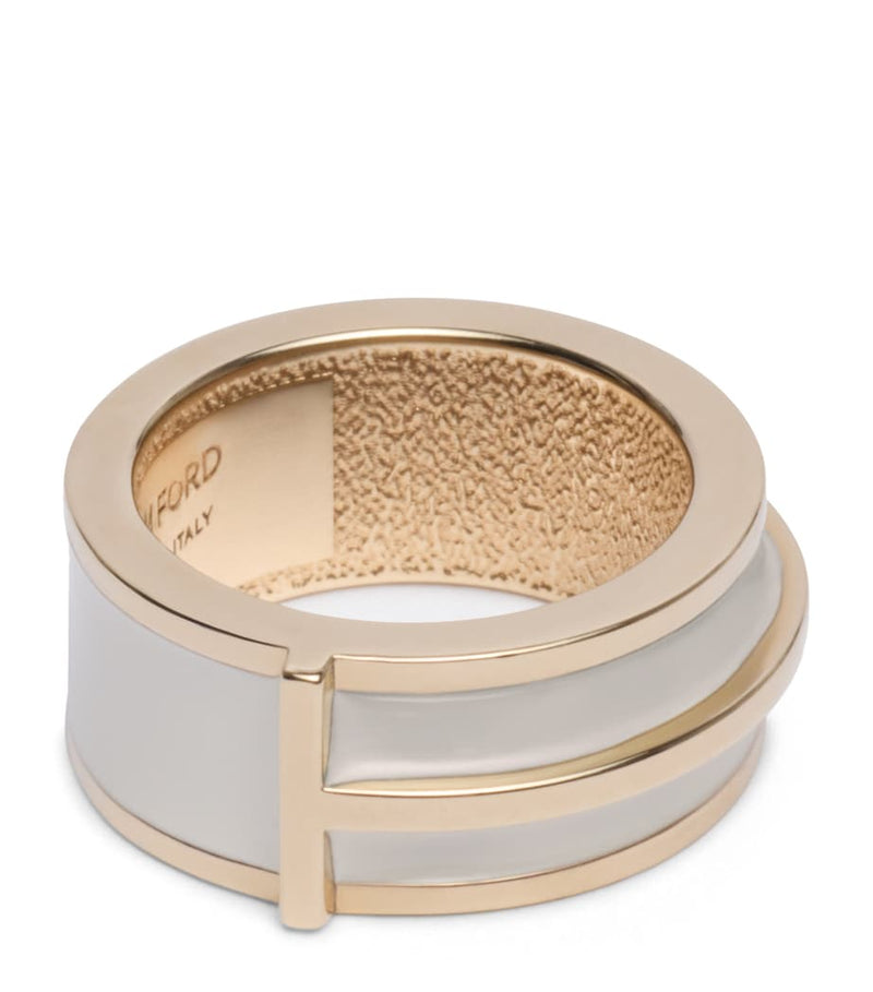 TOM FORD enamel ring 2.5cm diameter, UK version