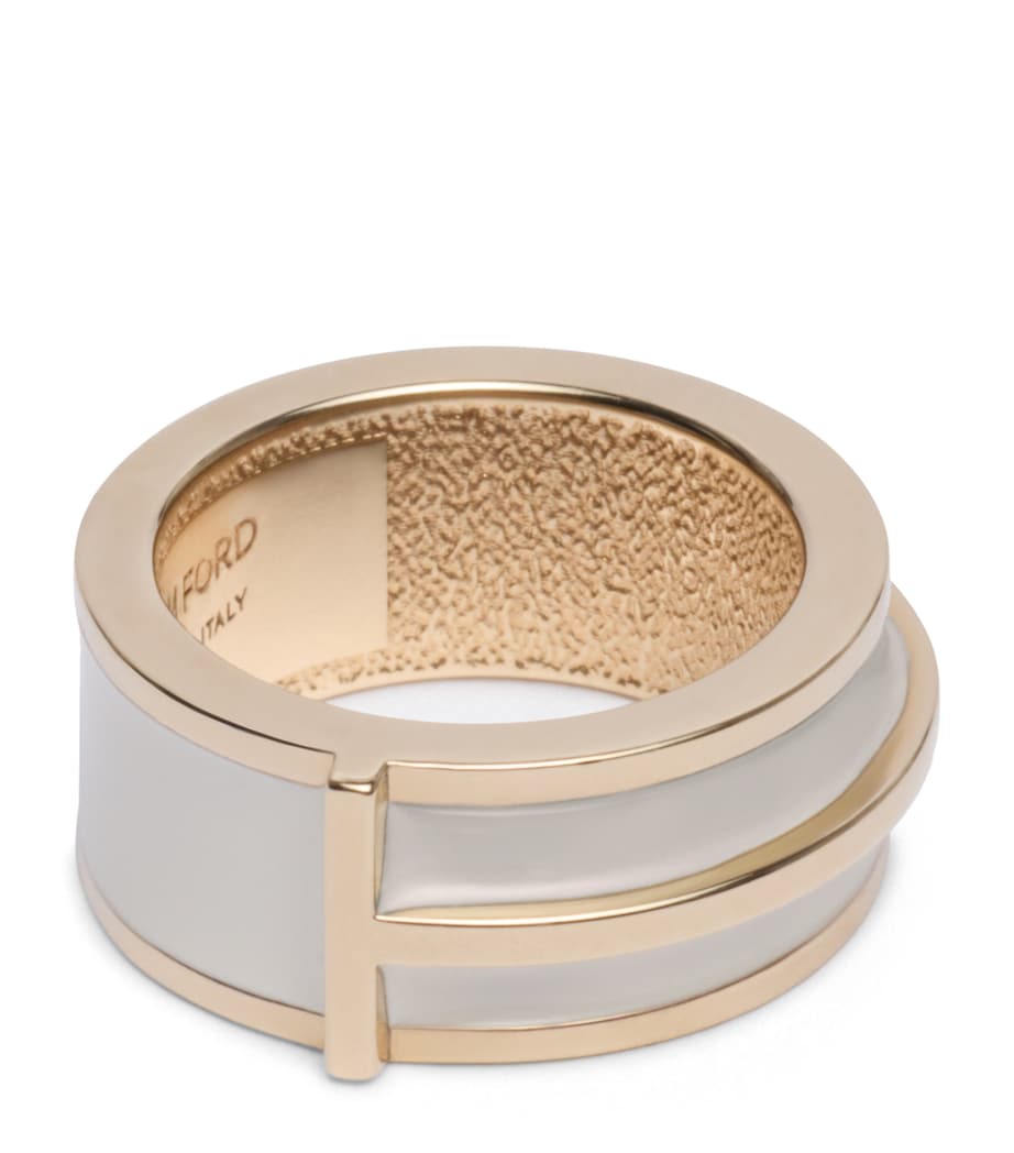 TOM FORD enamel ring 2.5cm diameter, UK version