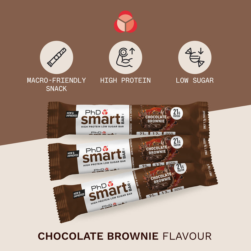 PhD protein bar chocolate brownie 64g - British product
