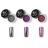 Bluesky chrome powder trio nail art set, imported from the UK