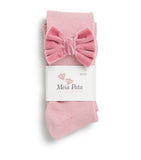 Meia Pata velvet-bow knee-high socks - British product