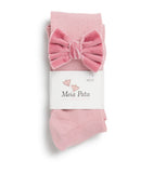 Meia Pata velvet-bow knee-high socks - British product