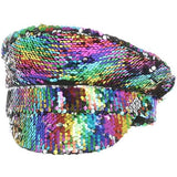 Smiffys sequin captains hat rainbow (British brand)