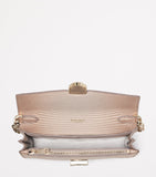 Aspinal of London Mayfair clutch bag metallic lizard-effect leather, UK version