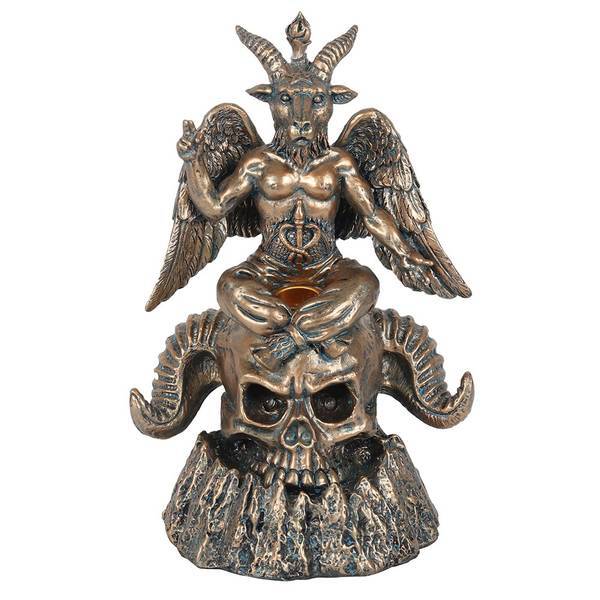 Something Different Baphomet incense burner resin 23x15x12cm (British brand)