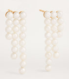 Sophie Bille Brahe 3.2cm pearl drop earrings - British product