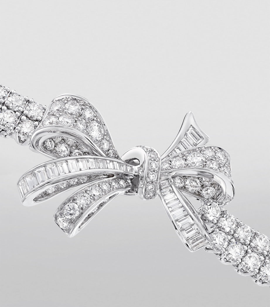 Graff white gold diamond bow bracelet - imported from the UK