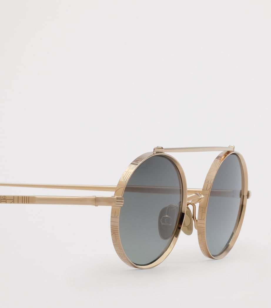 Ahlem metal turbigo oval sunglasses (British brand)