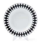 Prada chequerboard porcelain soup plates set of 2 22cm, imported from the UK
