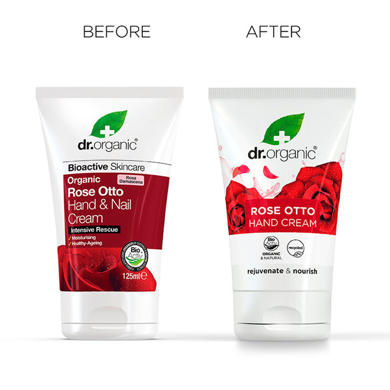 Dr Organic Rose Otto hand cream 125ml - British product